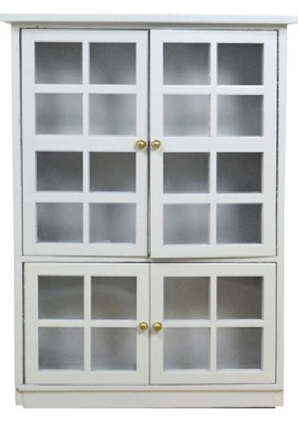 1:12 Dollhouse Minyatür Mobilya Mutfak Dolabı Dolap Ekran Raf Beyaz (Yurt Dışından)
