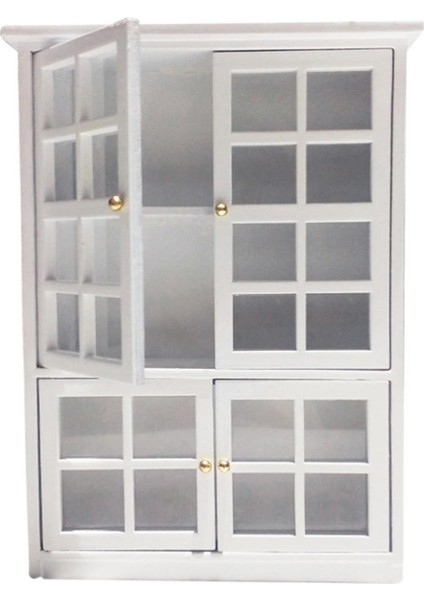 1:12 Dollhouse Minyatür Mobilya Mutfak Dolabı Dolap Ekran Raf Beyaz (Yurt Dışından) fiyatları