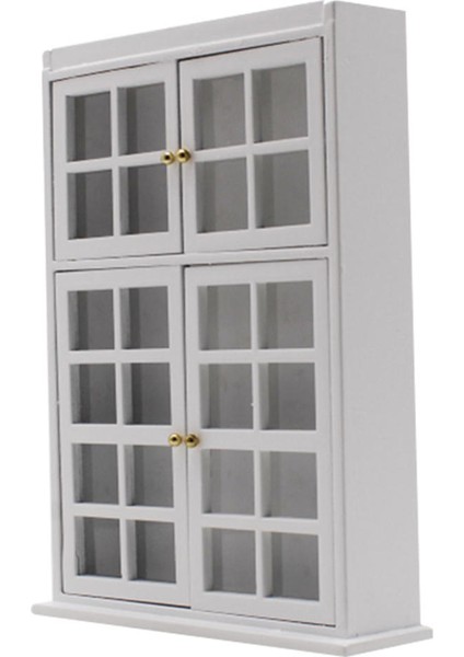1:12 Dollhouse Minyatür Mobilya Mutfak Dolabı Dolap Ekran Raf Beyaz (Yurt Dışından) modelleri