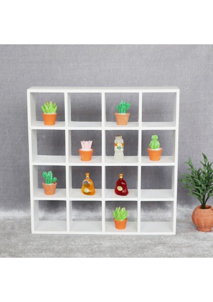 1/12 Dollhouse Huş Ahşap Raflar Kabine Depolama Ev Mobilya Seti Dıy (Yurt Dışından)