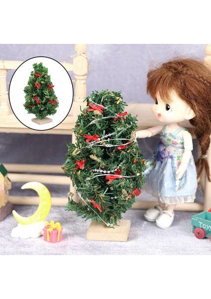 1:12 Dollhouse Noel Ağacı Çocuklar Için Playset Süsler Hediyeler Xmas Festivali (Yurt Dışından) indirimleri