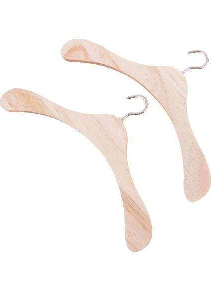 20 x Bebekler Woodencyes Askı Ceket Elbise Giysi Organizatör Bjd SD17 Için (Yurt Dışından)