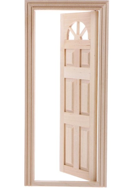 Mini Boyasız Pencere Çerçevesi ve Kapı 1/12 Dollhouse Mobilya Aksesuarları Için (Yurt Dışından)