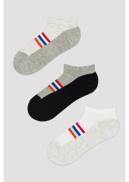 Mix Sportive Basic 3lü Patik Çorap