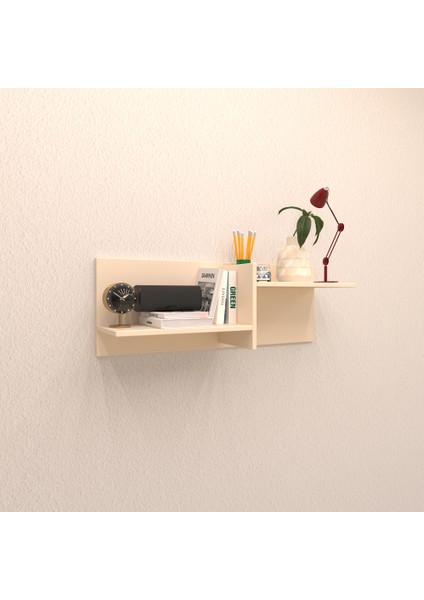 Hornor Duvar Rafı Krem ( Mat )