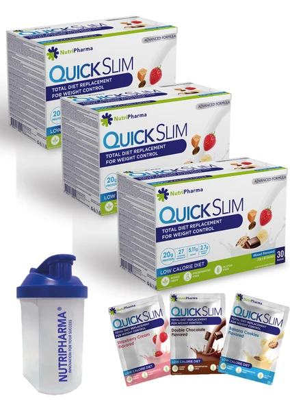 Quick Slim Karışık (Mixed) Avantajlı 3 Kutu