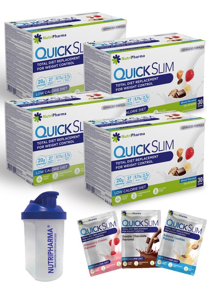 Quick Slim Karışık (Mixed) Avantajlı 4 Kutu
