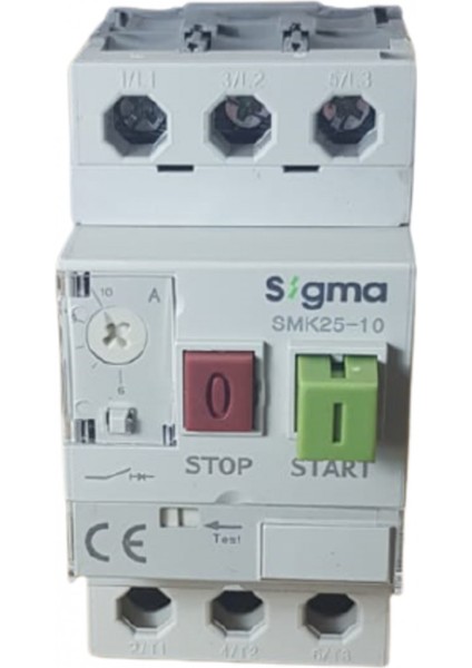 SMK25 6-10A Motor Koruma Şalteri Sigma