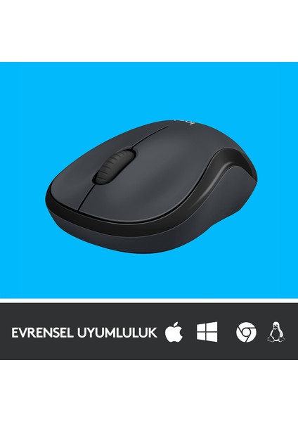 M221 Sessiz Kompakt Kablosuz Mouse - Siyah