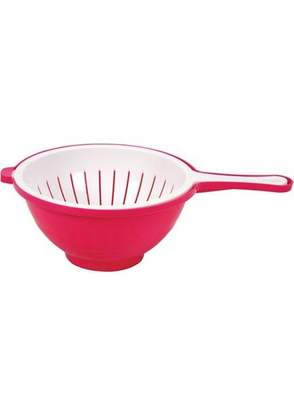Moonstar Küvetli Süzgeç Pratik Çift Yönlü SÜZGEÇ-CLS-350- Fuşya+Beyaz