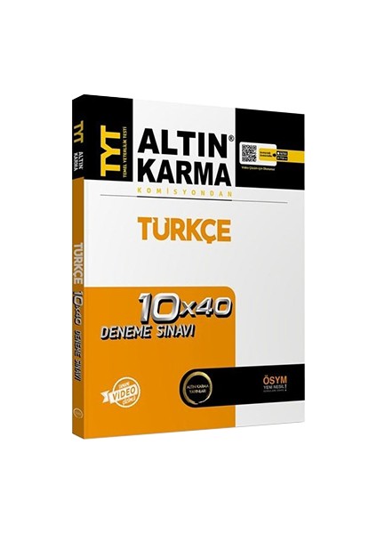 TYT Türkçe Video Çözümlü 10 x 40 Deneme