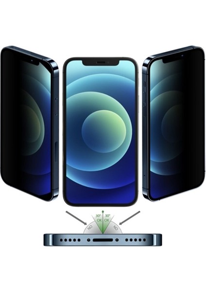 Arazon Apple iPhone Xs Max/ 11 Pro Max Privacy Hayalet Temperli Cam Ekran Koruyucu