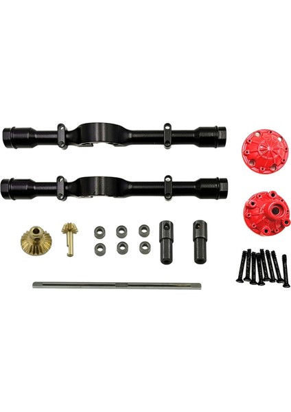 Wpl D12 Arka Aks Için Rc 4WD Arka Aks Mahfazası Siyah (Yurt Dışından)