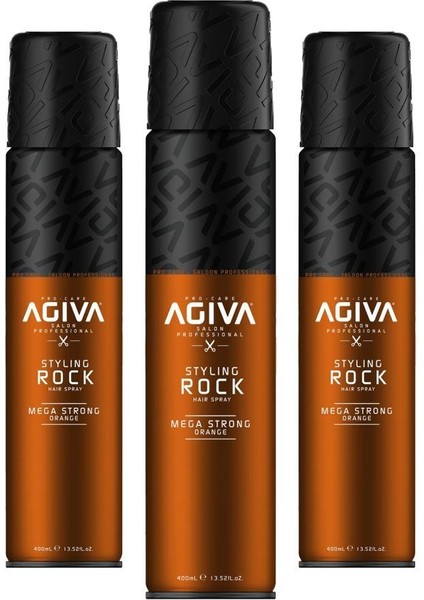 Styling Rock Mega Strong Saç Spreyi 400ML X3