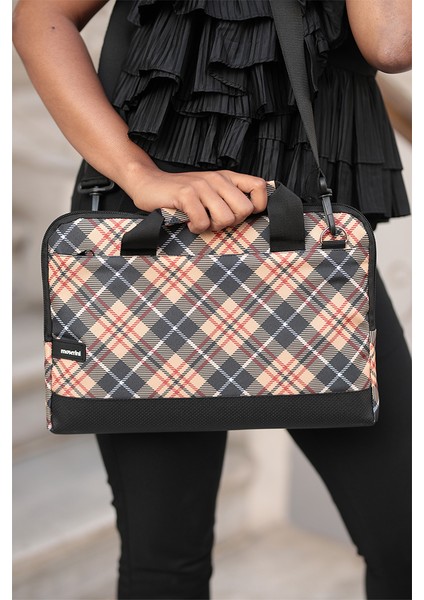 Moserini 14"-14.2" Taban Korumalı, Omuz Askılı Desenli Macbook Air-Pro Laptop Çantası - Ares fırsatları