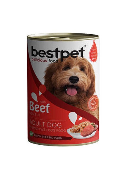 Bestpet Sığır Etli Jöleli Yetişkin Köpek Konservesi 400 gr