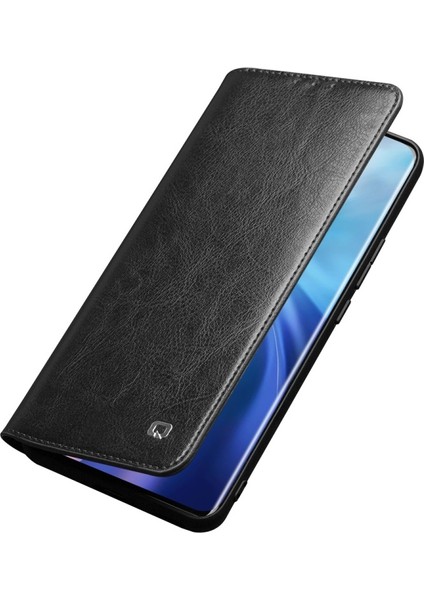Xiaomi Mi 11 Için Cüzdan Tasarımlı Hakiki Deri Telefon Kılıfı - Siyah (Yurt Dışından) indirimleri