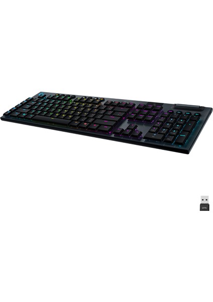 G G915 LIGHTSPEED RGB Tam Boyutlu İngilizce Q Kablosuz Oyuncu Klavyesi - Siyah