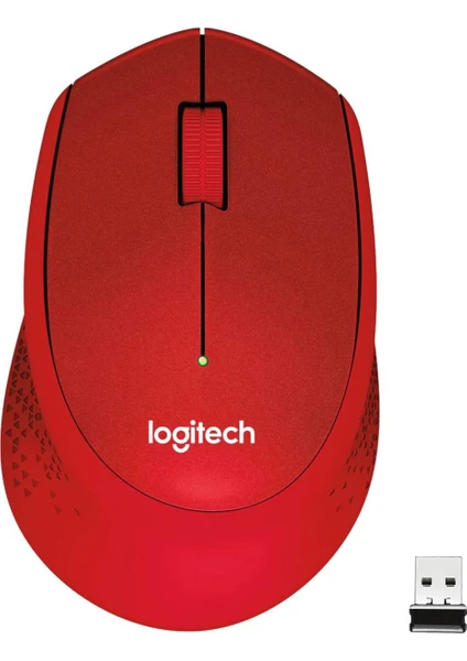 M330 Sessiz Kablosuz Optik Mouse - Kırmızı