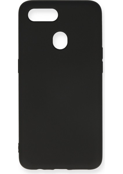 Oppo A5S Kılıf Nano Içi Kadife Silikon - Siyah