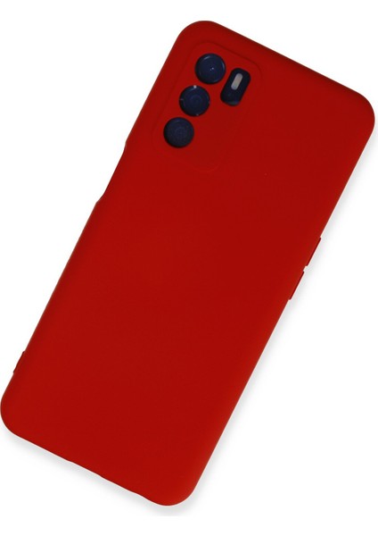 Oppo A16 Kılıf Nano Içi Kadife Silikon - Kırmızı fiyatları