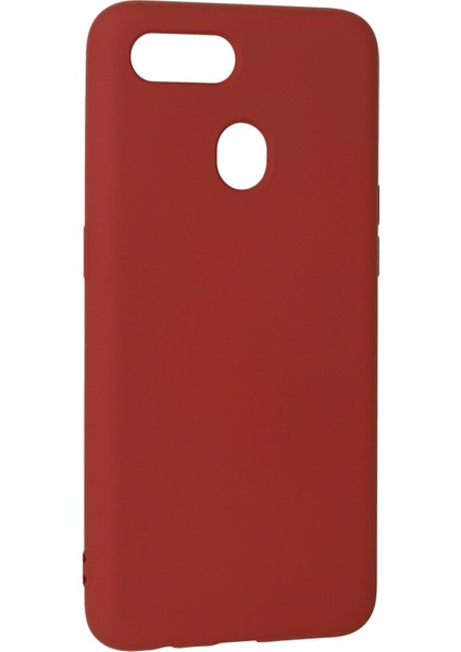 Oppo A12 Kılıf Nano Içi Kadife Silikon - Kiremit modelleri