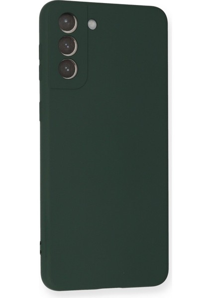 Samsung Galaxy S21 Plus Kılıf Nano Içi Kadife Silikon - Koyu Yeşil fiyatları