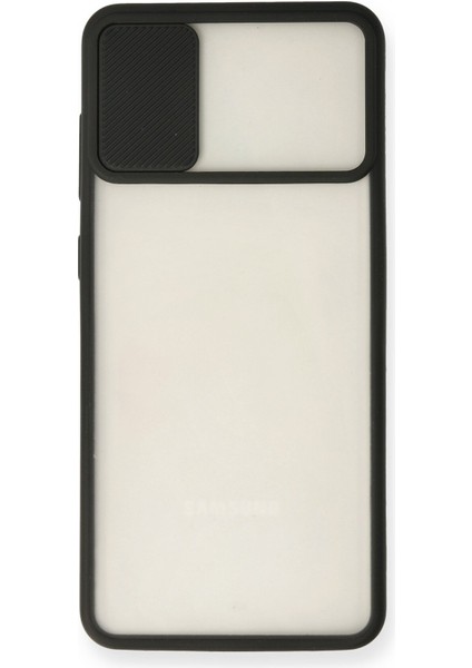 Samsung Galaxy A31 Kılıf Palm Buzlu Kamera Sürgülü Silikon - Siyah fiyatları