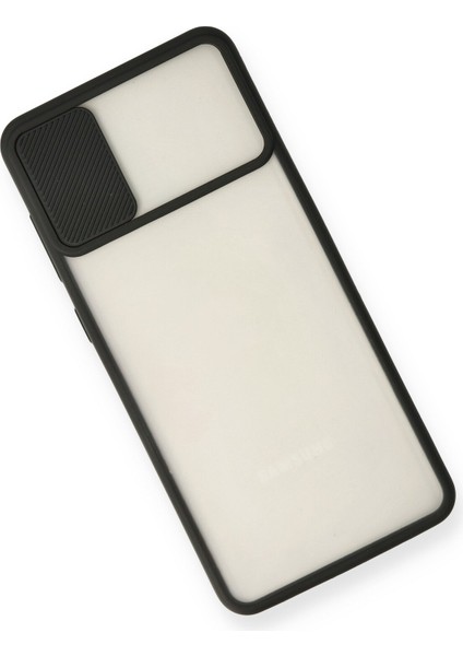 Samsung Galaxy A31 Kılıf Palm Buzlu Kamera Sürgülü Silikon - Siyah modelleri