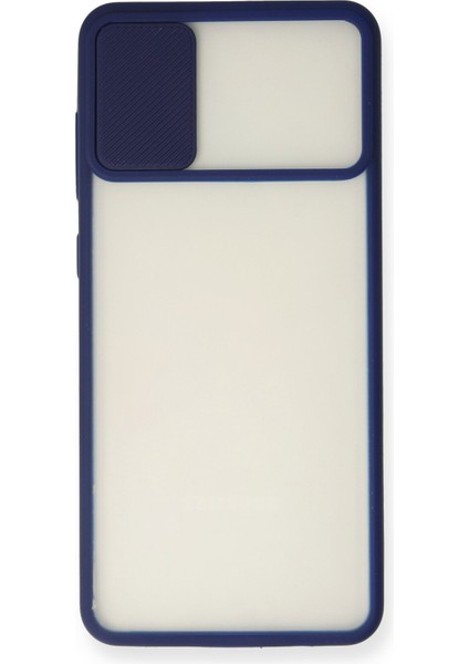 Samsung Galaxy A31 Kılıf Palm Buzlu Kamera Sürgülü Silikon - Lacivert fiyatları