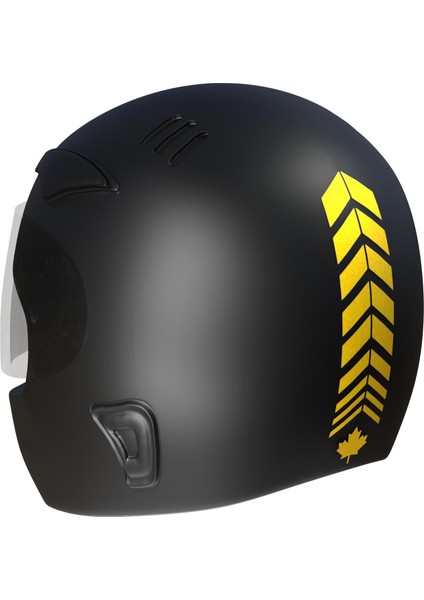 2 Adet Sport Kask, Araba Ayna Yaldızlı Gold Kask Sticker Çınar Extreme