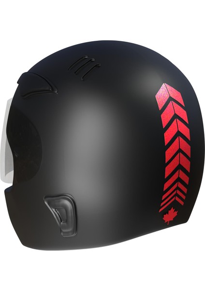 2 Adet Sport Kask, Araba Ayna Reflektif Kırmızı Kask Sticker Çınar Extreme