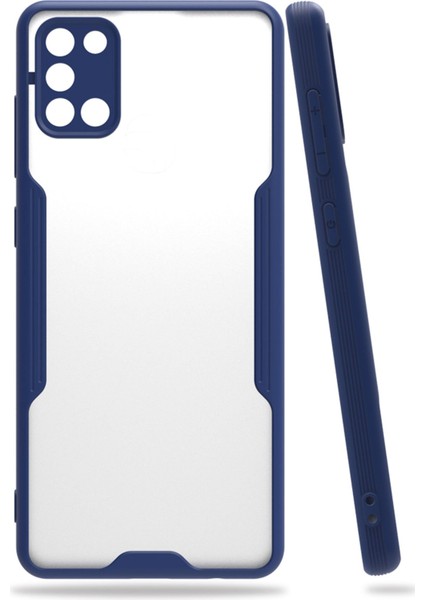 Samsung Galaxy A31 Kılıf Platin Silikon - Lacivert