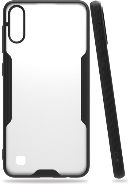 Samsung Galaxy A10 Kılıf Platin Silikon - Siyah