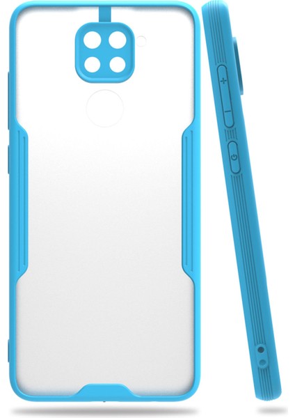 Xiaomi Redmi Note 9 Kılıf Platin Silikon - Mavi