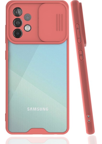 Samsung Galaxy A52 Kılıf Platin Kamera Koruma Silikon - Pembe