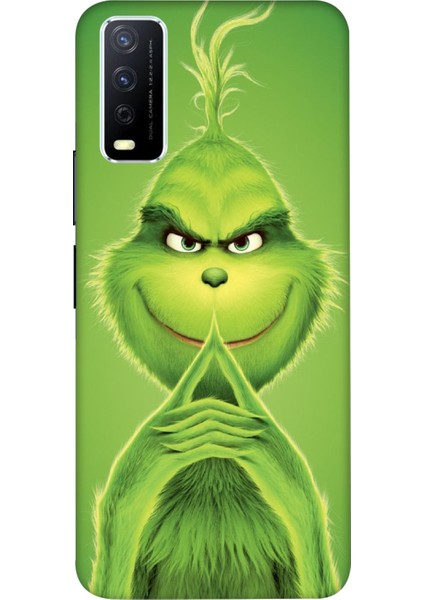 Vivo Y20 Kılıf Asabi Yeşil Desenli Hd Baskılıf Silikon Kılıf - Asabiyesil