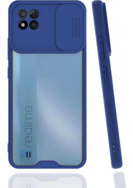 Realme C11 2021 Kılıf Platin Kamera Koruma Silikon - Lacivert