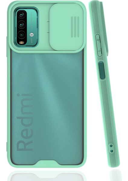 Xiaomi Pocophone M3 Kılıf Platin Kamera Koruma Silikon - Açık Yeşil