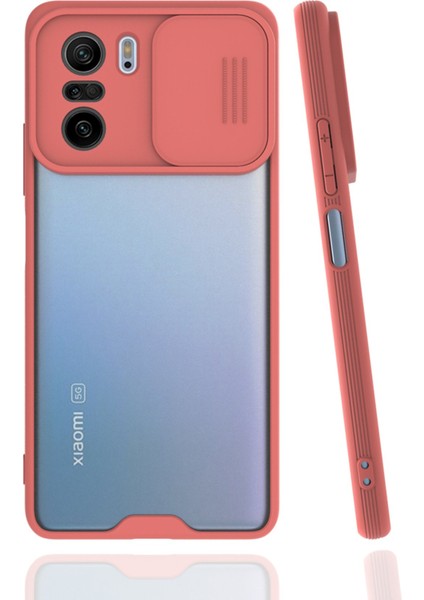 Xiaomi Redmi K40 Kılıf Platin Kamera Koruma Silikon - Pembe