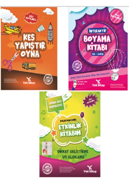 Okul Öncesi Evde Kız Etkinlik Seti (Ciltli)