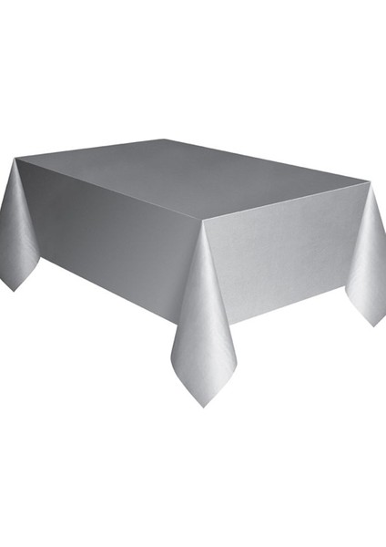 Gümüş (Gri) Plastik Masa Örtüsü 120X180 cm fiyatları