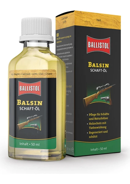 Balsin Schaftöl Açık Renk (Kundak Yağı) 50ML