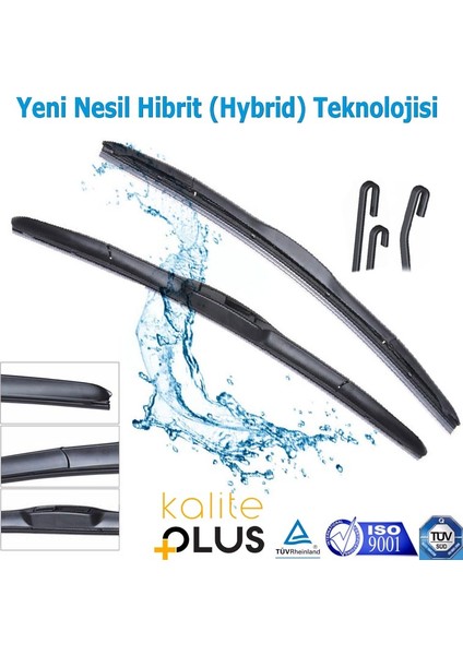 Audi Tt Hibrit Silecek Takımı (1998-2003) Model Uyumlu 550 MM/530 mm