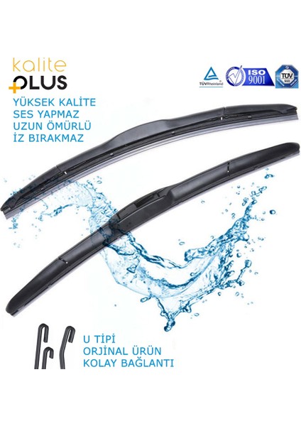 Jeep Grand Cherokee Hibrit Silecek Takımı (2005-2010) Model Uyumlu 530 MM/530 mm