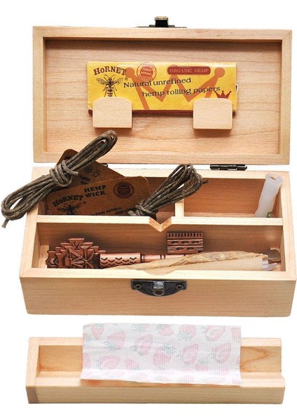 Ahşap Saklama Kutusu Haddeleme Kağıt Tepsi Depolama Sigara Durumda Stash Kutusu C325 A (Yurt Dışından) fiyatları