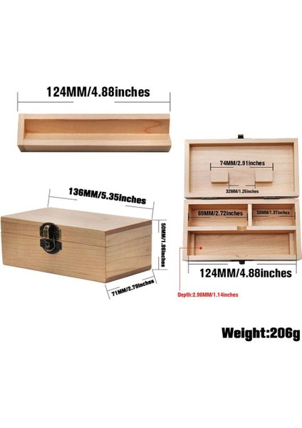 Ahşap Saklama Kutusu Haddeleme Kağıt Tepsi Depolama Sigara Durumda Stash Kutusu C325 A (Yurt Dışından) fırsatları