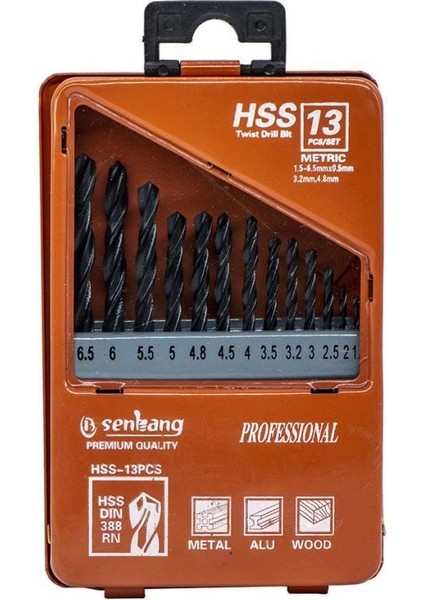 5313 Senbang Hss Matkap Ucu Seti (Ahşap-Metal) 13 Parça modelleri