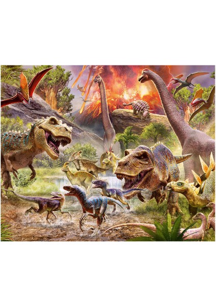 Çocuk Puzzle 60 Parça Dinozorlar 51649