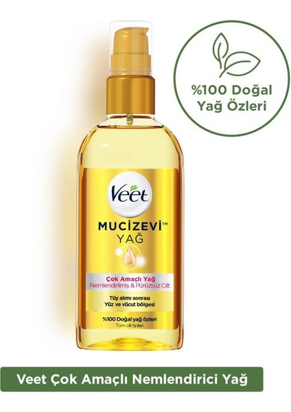 Pure Cream 200 ml + Veet Mucizevi Yağ - Çok Amaçlı Nemlendirici 100 ml